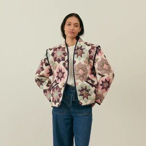 Louise Misha Quilted Star Pattern Jacket xs